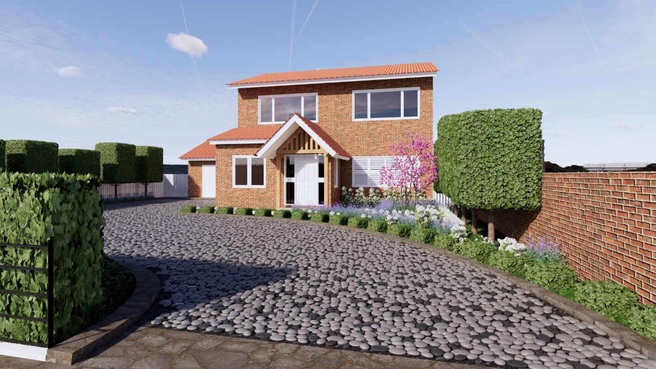 Front Garden and Driveway Design