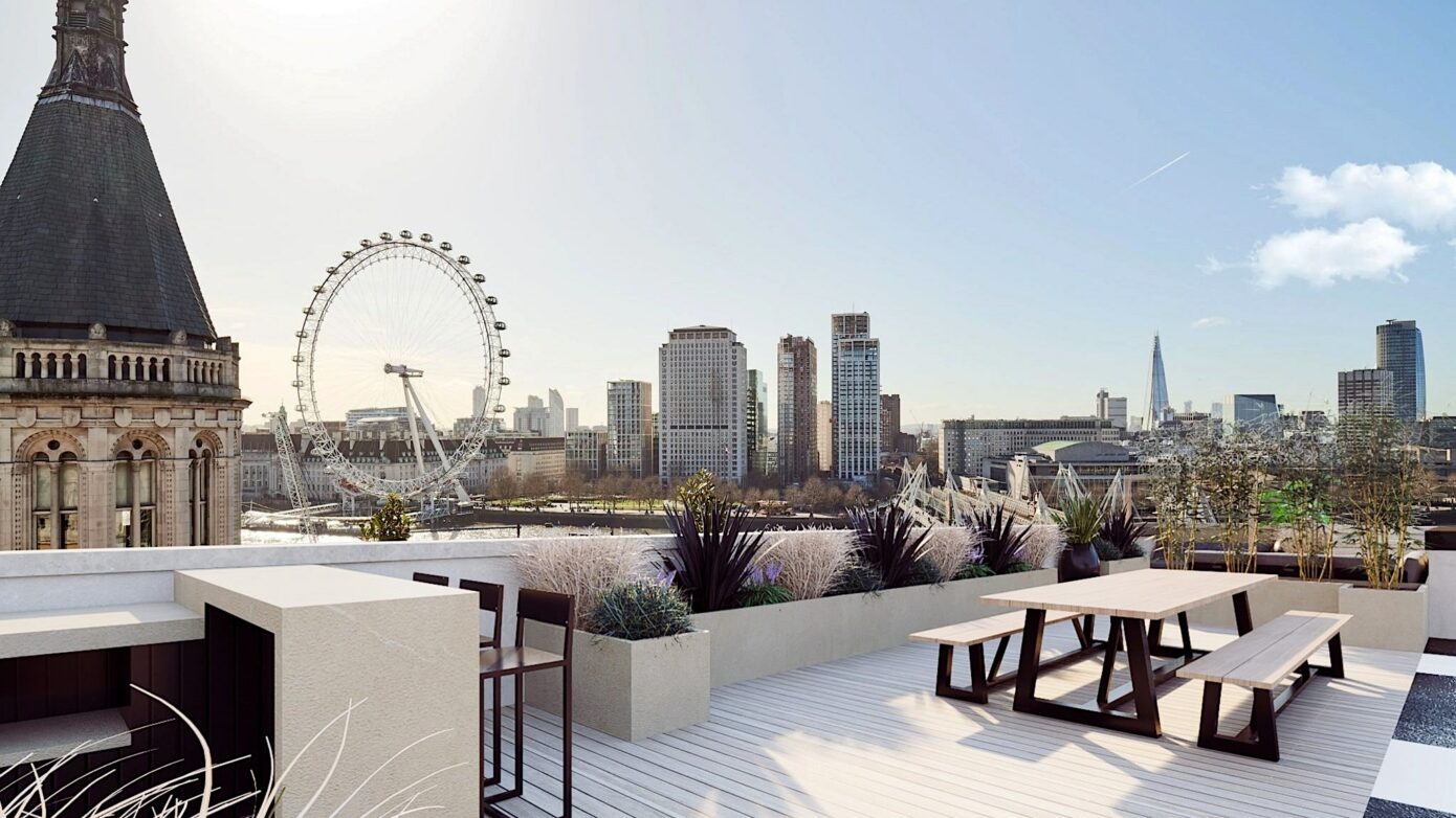 Central London Roof top Balcony Design