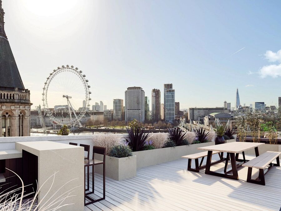 Central London Roof top Balcony Design