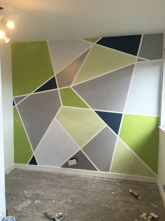 Colourful Geometrics wall design ideas
