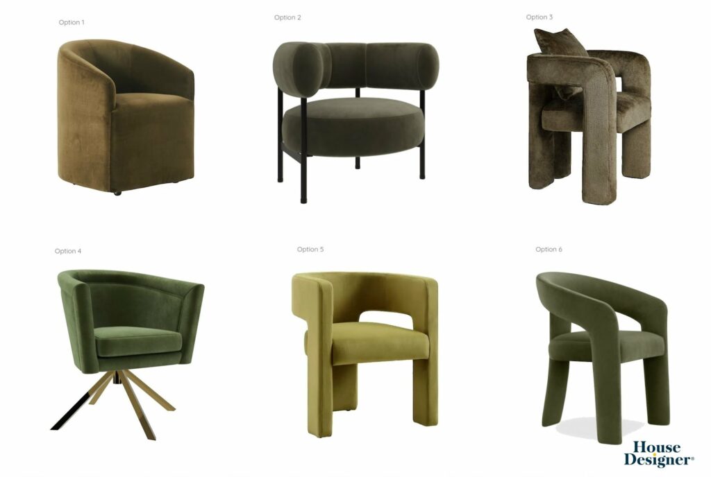 Accent Chairs with curve